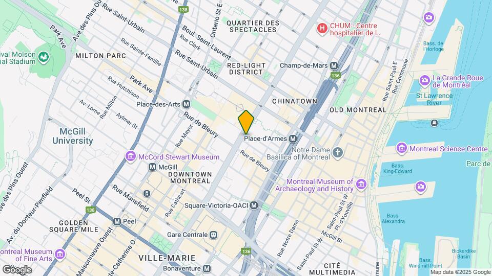 Allegra Montréal Map and Location Details