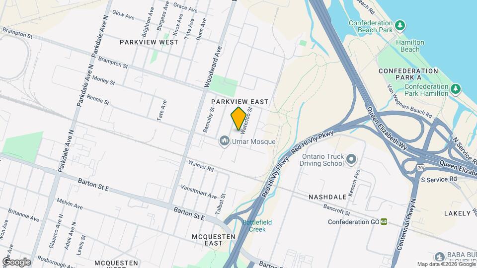 549 Waterloo St Map and Location Details