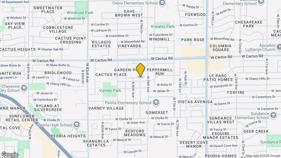 7923 W Laurel Ln Map and Location Details