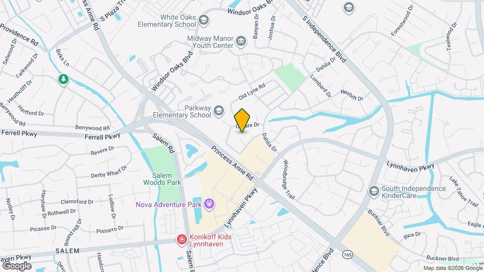 1312 Pershing Ct Map and Location Details