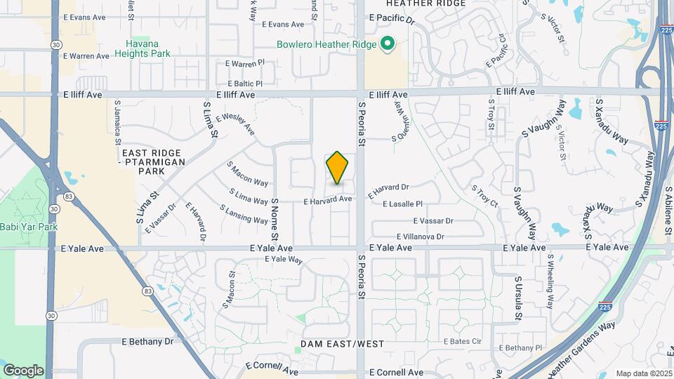 11913 E Harvard Ave Map and Location Details