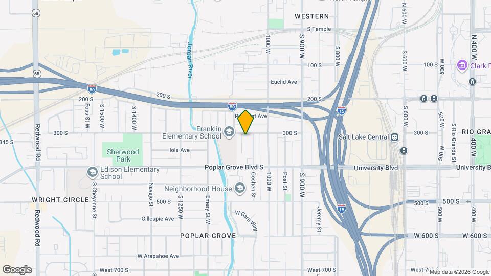 1057 W 300 S Map and Location Details
