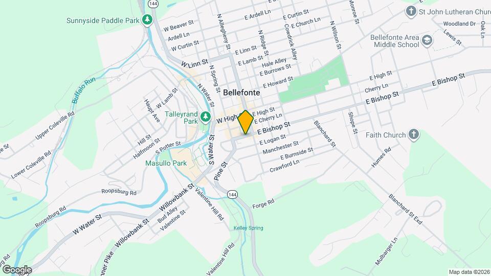 118 W Bishop St Map and Location Details