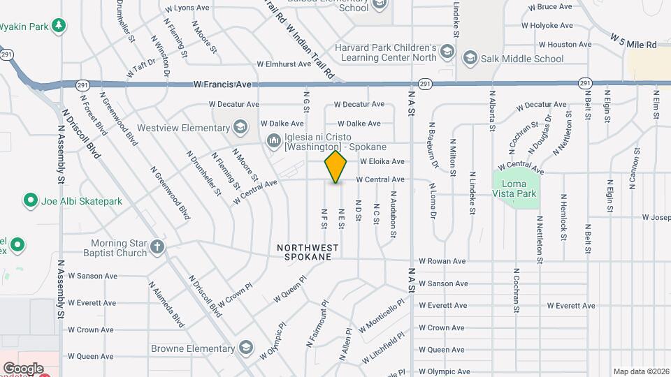 5811 N E St Map and Location Details