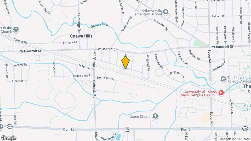 3835 Hillandale Rd Map and Location Details