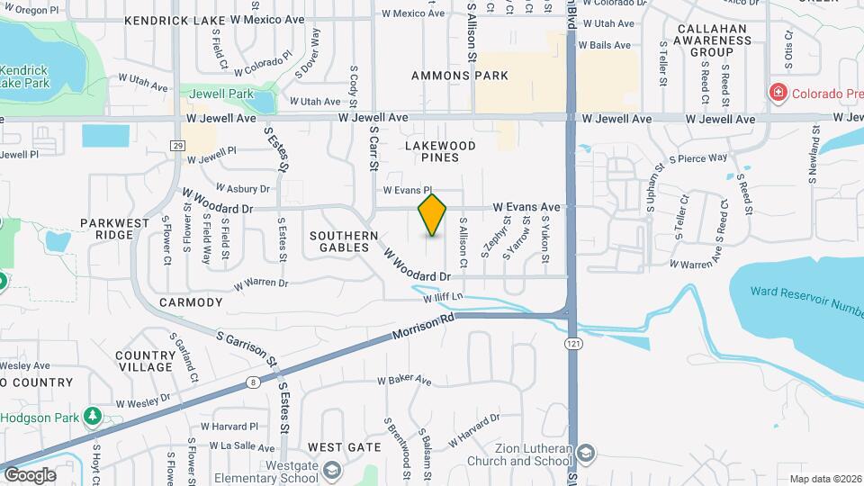 2156 S Balsam Ct Map and Location Details