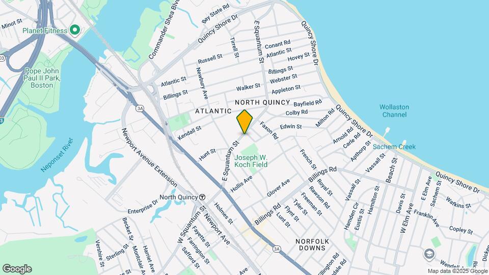 101 E Squantum St Map and Location Details