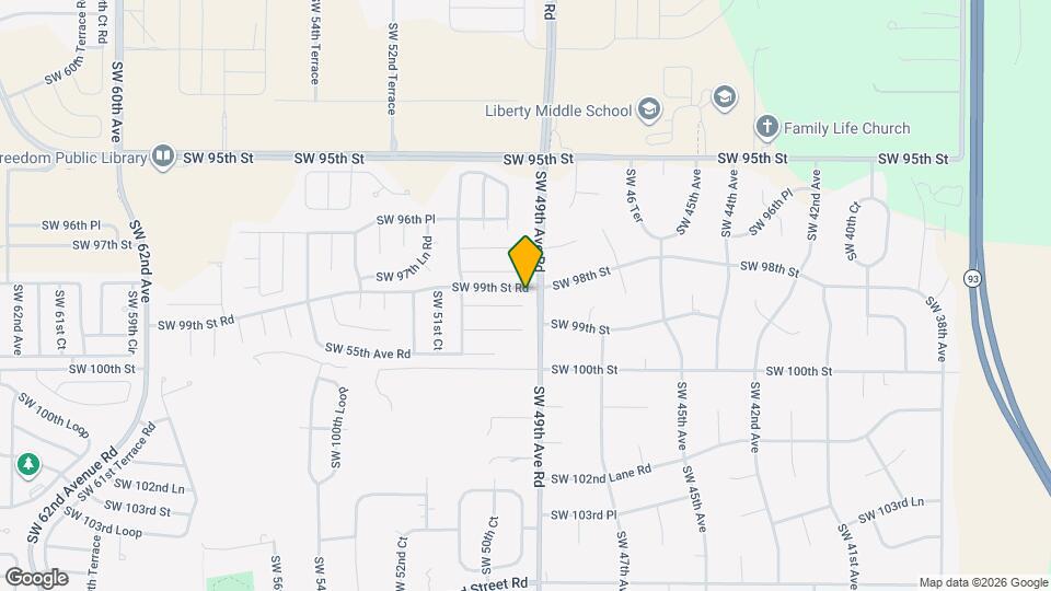 4937 SW 98th Pl Mapa y Detalles de la Ubicación