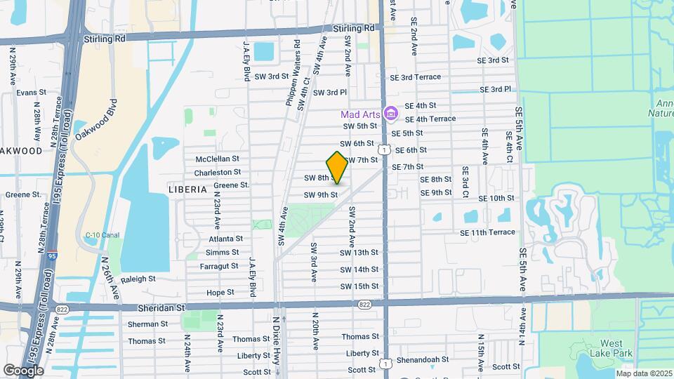 222 SW 9th St Map and Location Details