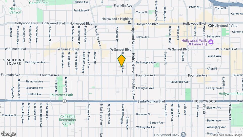 1335-1337 N Mansfield Ave Map and Location Details