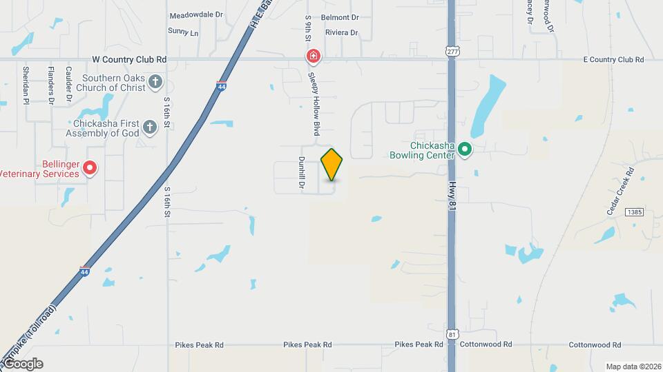 3908 Hickory Stick Dr Mapa y Detalles de la Ubicación