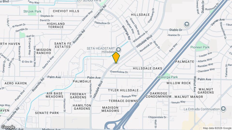 5618 Hillsdale Blvd Map and Location Details