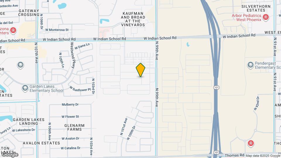 9957 W Mitchell Ave Map and Location Details