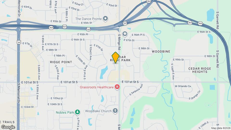 9504 E 99th Pl Map and Location Details