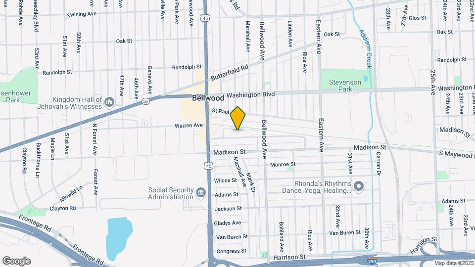 3819 Warren Ave Map and Location Details