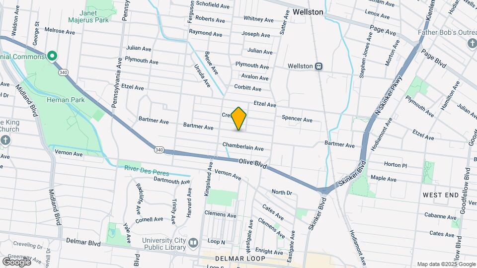 6630 Bartmer Ave, Unit 1F Map and Location Details
