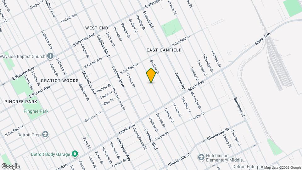 3877 Garland St Map and Location Details