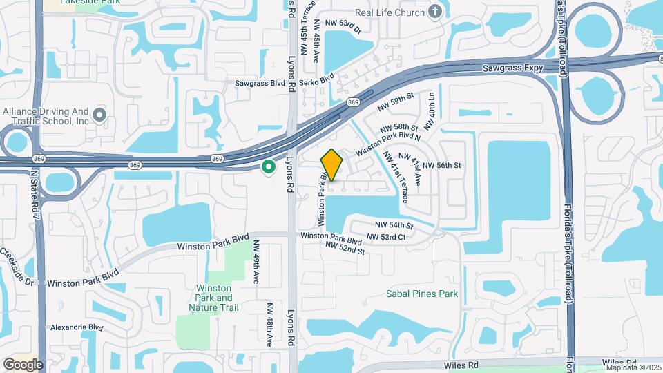 5498 NW 45th Way Map and Location Details