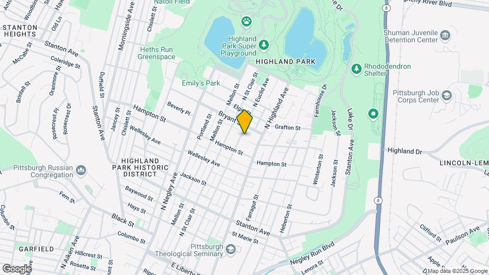 1132 N Euclid Ave Mapa y Detalles de la Ubicación