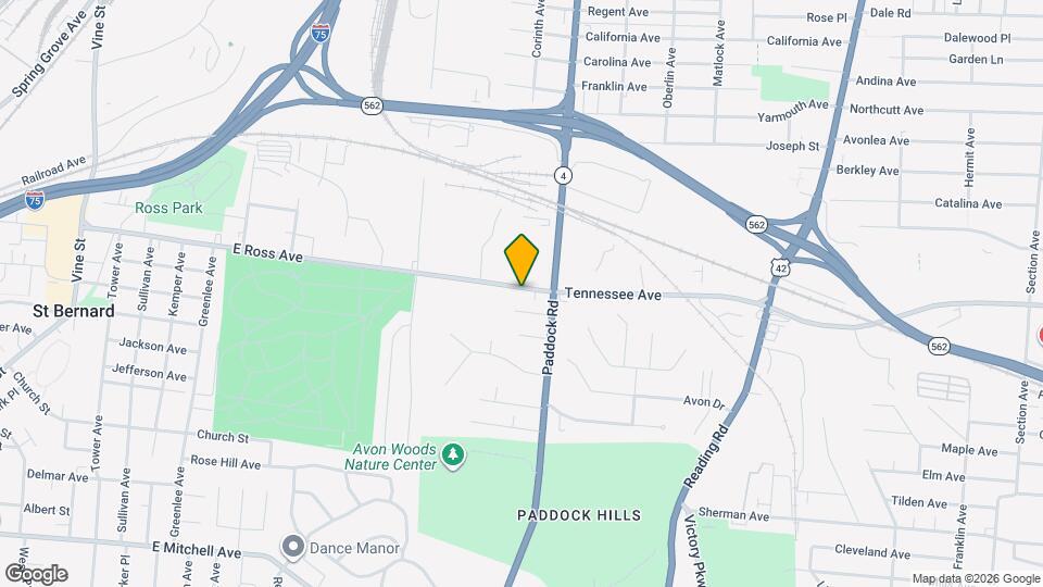 1105 Tennessee Ave Map and Location Details