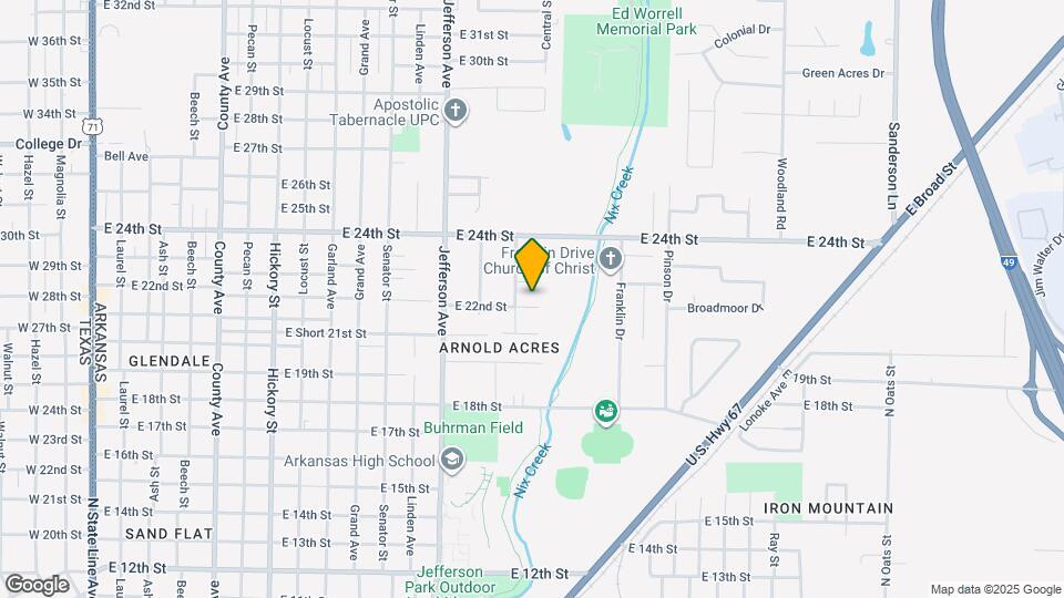 1503 E 22nd St Map and Location Details