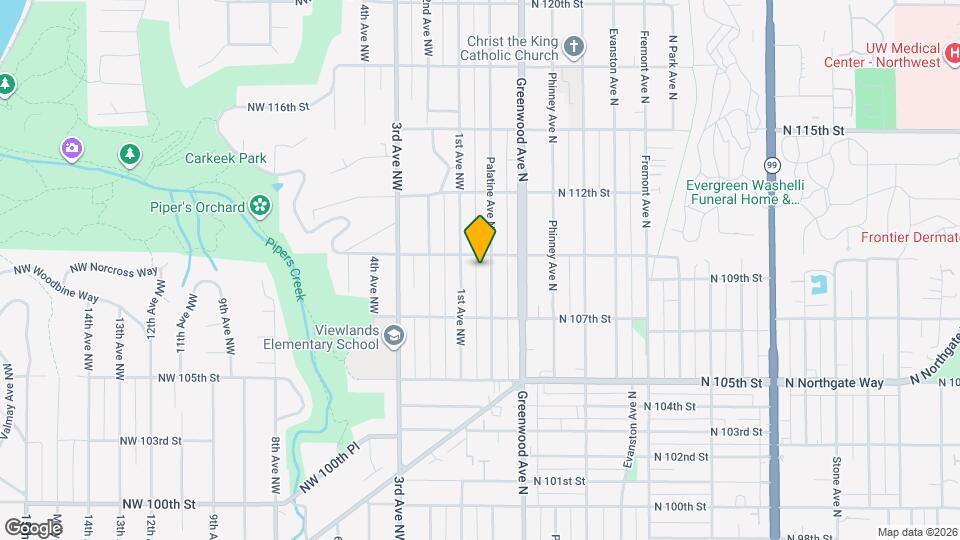 10741 Palatine Ave N Map and Location Details