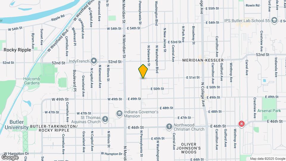 5033 N Pennsylvania St Map and Location Details