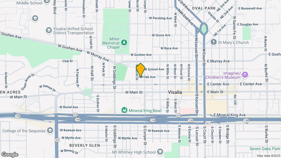 919 W Oak Ave Mapa y Detalles de la Ubicación