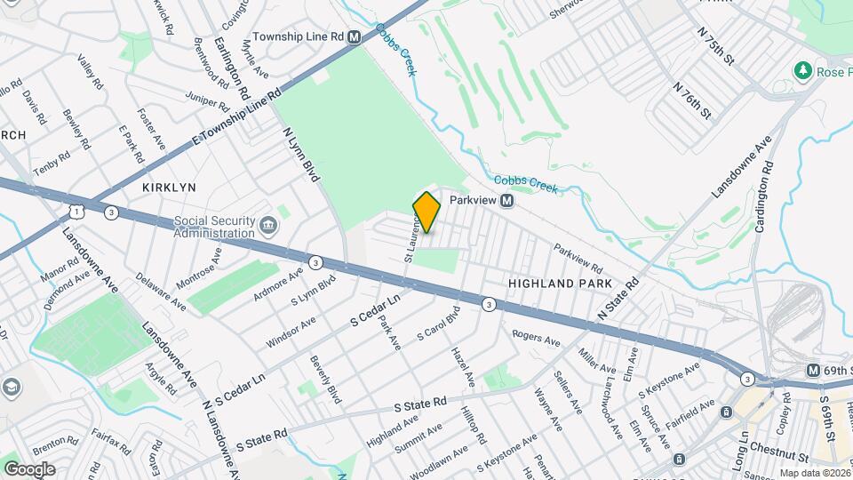 114 N Cedar Ln Map and Location Details