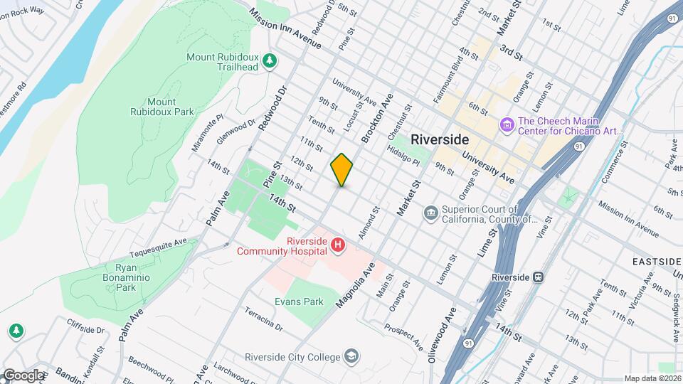 4224 Brockton Ave Mapa y Detalles de la Ubicación