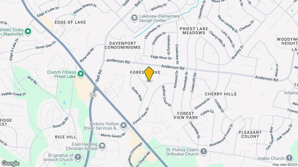 1604 Overcreek Ct Map and Location Details
