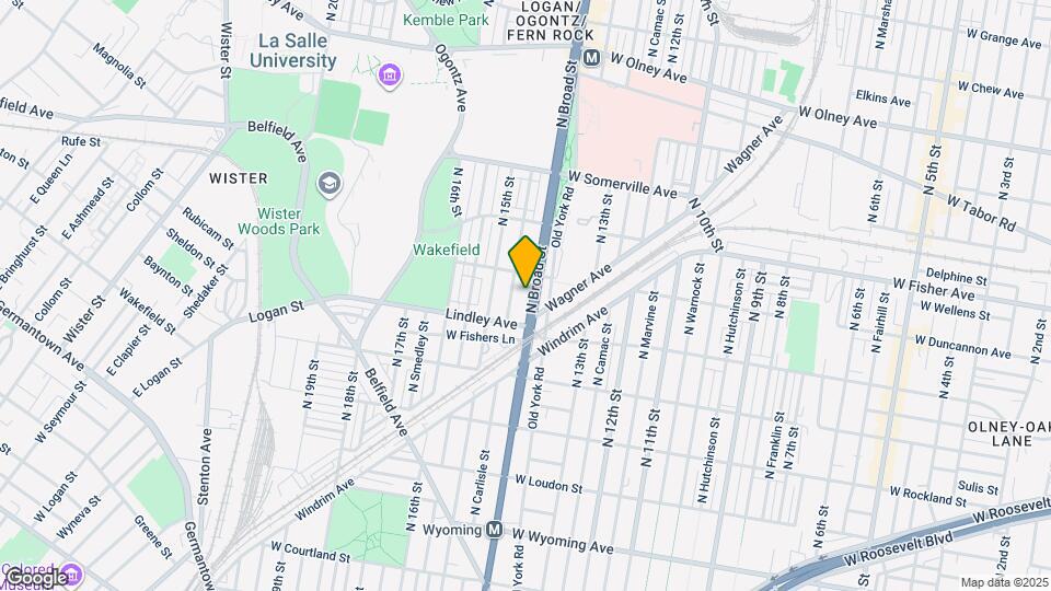 5124 N Broad St Map and Location Details