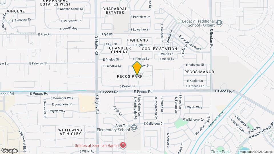 3482 E Geronimo Ct Map and Location Details