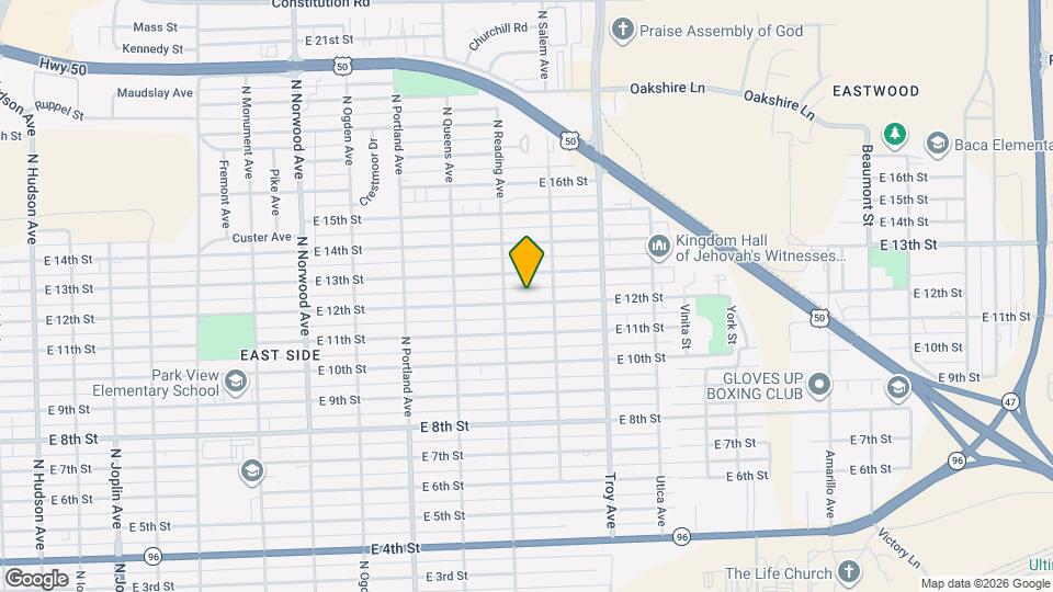 1919 E 12th St Map and Location Details