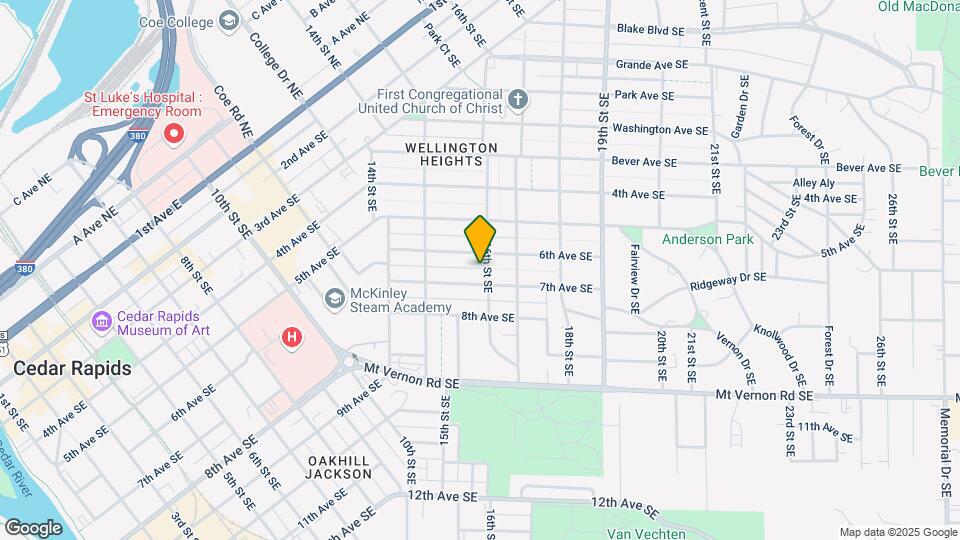 615 16th St SE Map and Location Details
