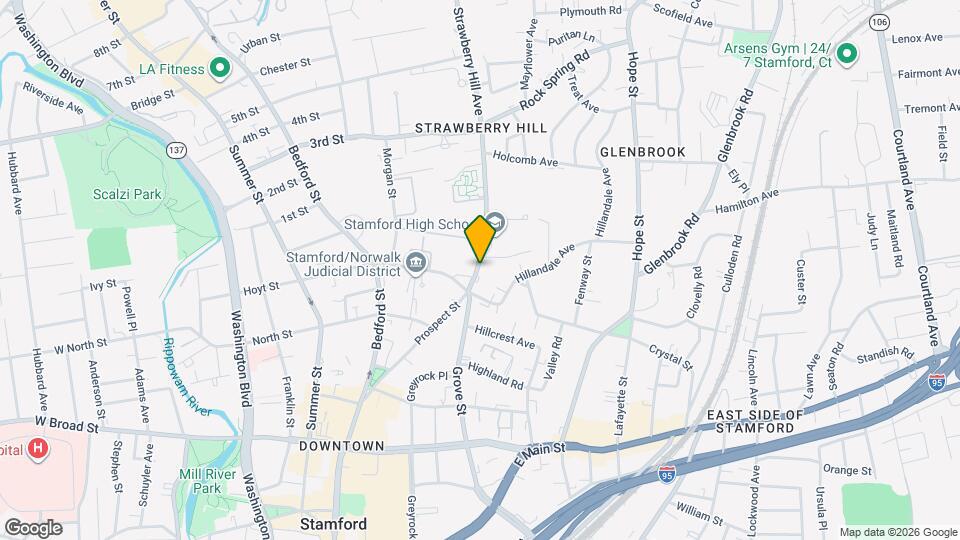 28 Strawberry Hill Ave Mapa y Detalles de la Ubicación