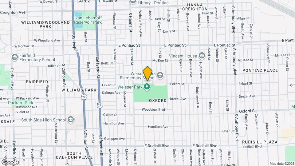 819 Eckart St Map and Location Details