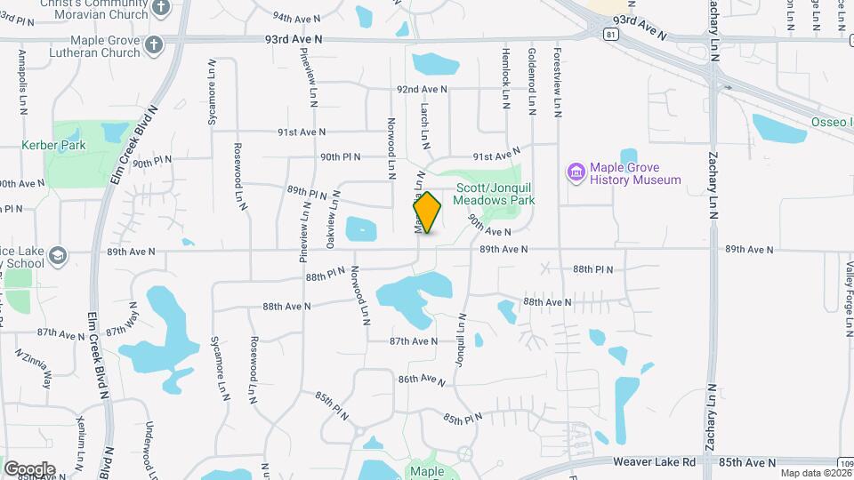 8916 Magnolia Ln N Mapa y Detalles de la Ubicación