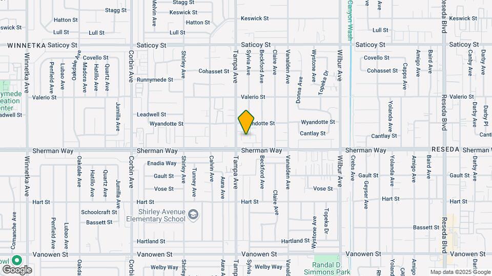 19231 Sherman Way Map and Location Details