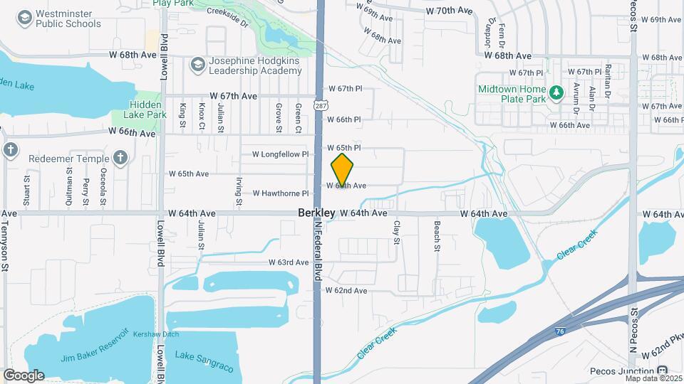 2900 W 65th Ave Mapa y Detalles de la Ubicación