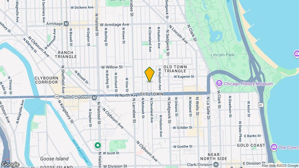 1634 N Cleveland Ave Map and Location Details