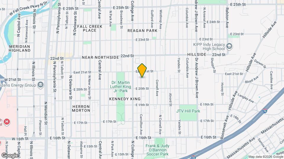 2035 Carrollton Ave Map and Location Details