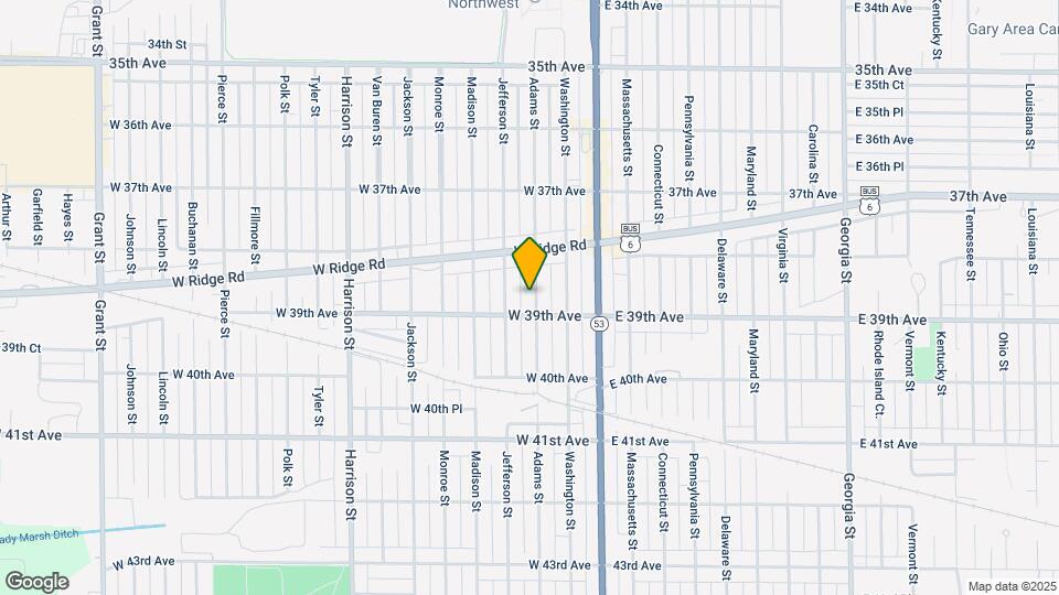 3872 Adams St Map and Location Details