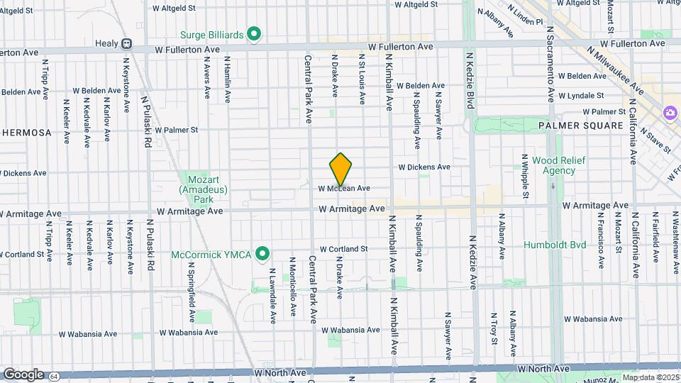 2023 N Drake Ave, Unit 3N Map and Location Details