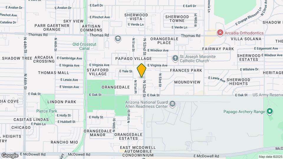 2504 N 52nd St Map and Location Details