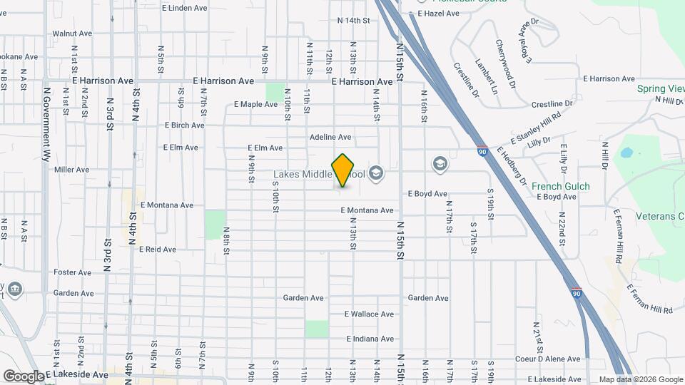 1212-1214 E Boyd Ave Map and Location Details