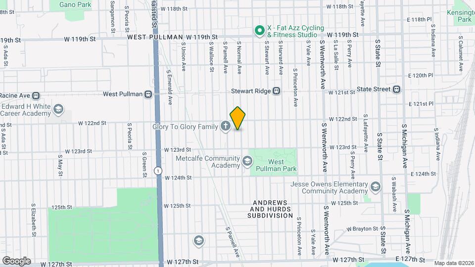 12226 S Normal Ave Mapa y Detalles de la Ubicación