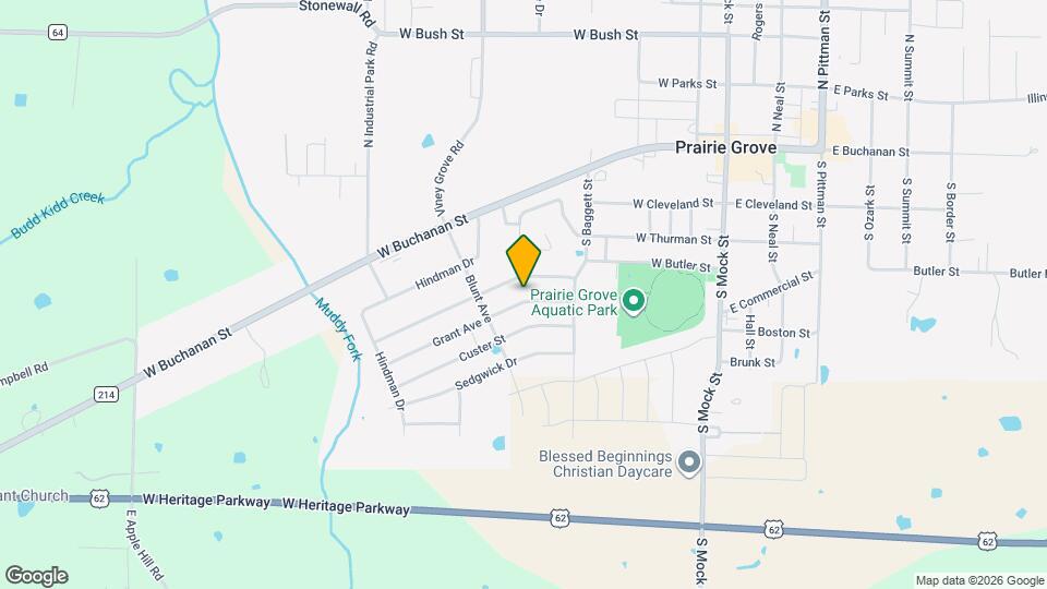 702 Grant Ave Map and Location Details