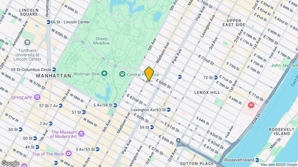 37 E 65th St Map and Location Details