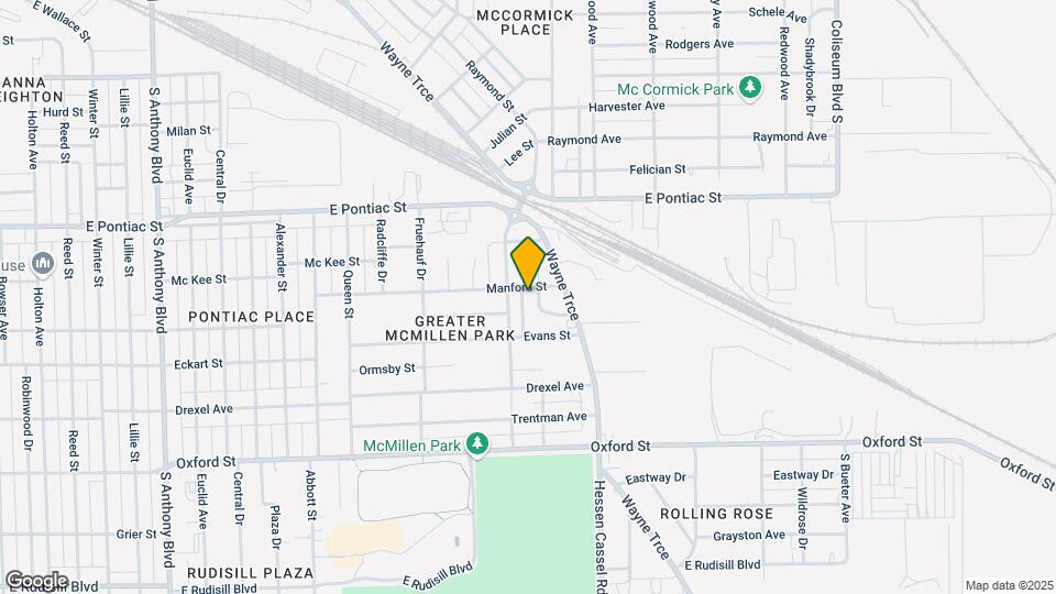 2922 Manford St Map and Location Details